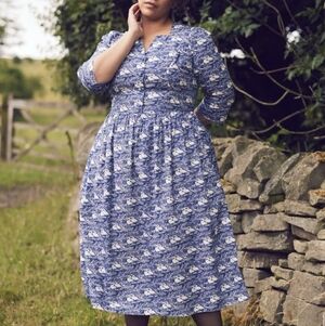 Laura Ashley x Joanie Swan Midi Dress